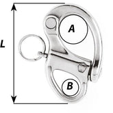 Wichard HR Snap Shackle with Fixed Eye - Length: 50 mm | Part #2471 trendygifthk